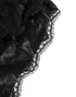 Dolce & Gabbana Black Silk Satin Lace Trim Panty Underwear